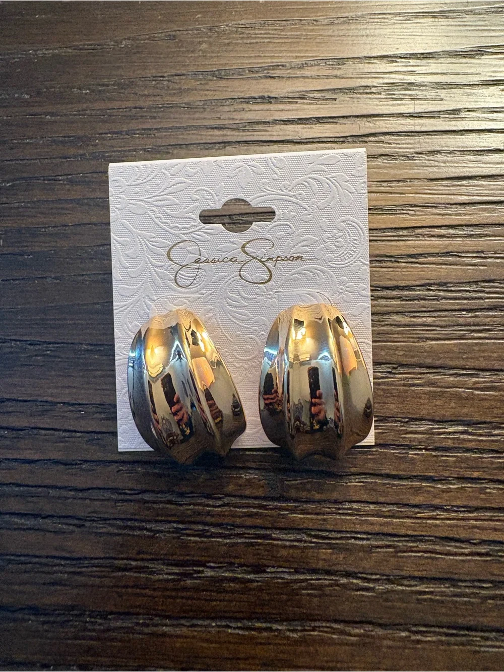 NEW Jessica Simpson Gold Earrings